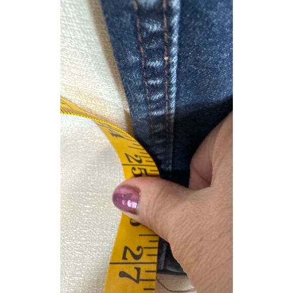 Old Navy blue jeans extra high rise rockstar super skinny size 14-18 NWOT - Picture 4 of 7